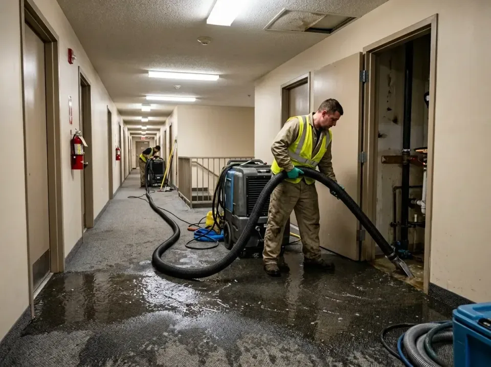 multi-unit-apartment-hallway-f-005 — frequently asked questions, Emergency Burst Pipe Water Extraction & Removal in Poplarvi…